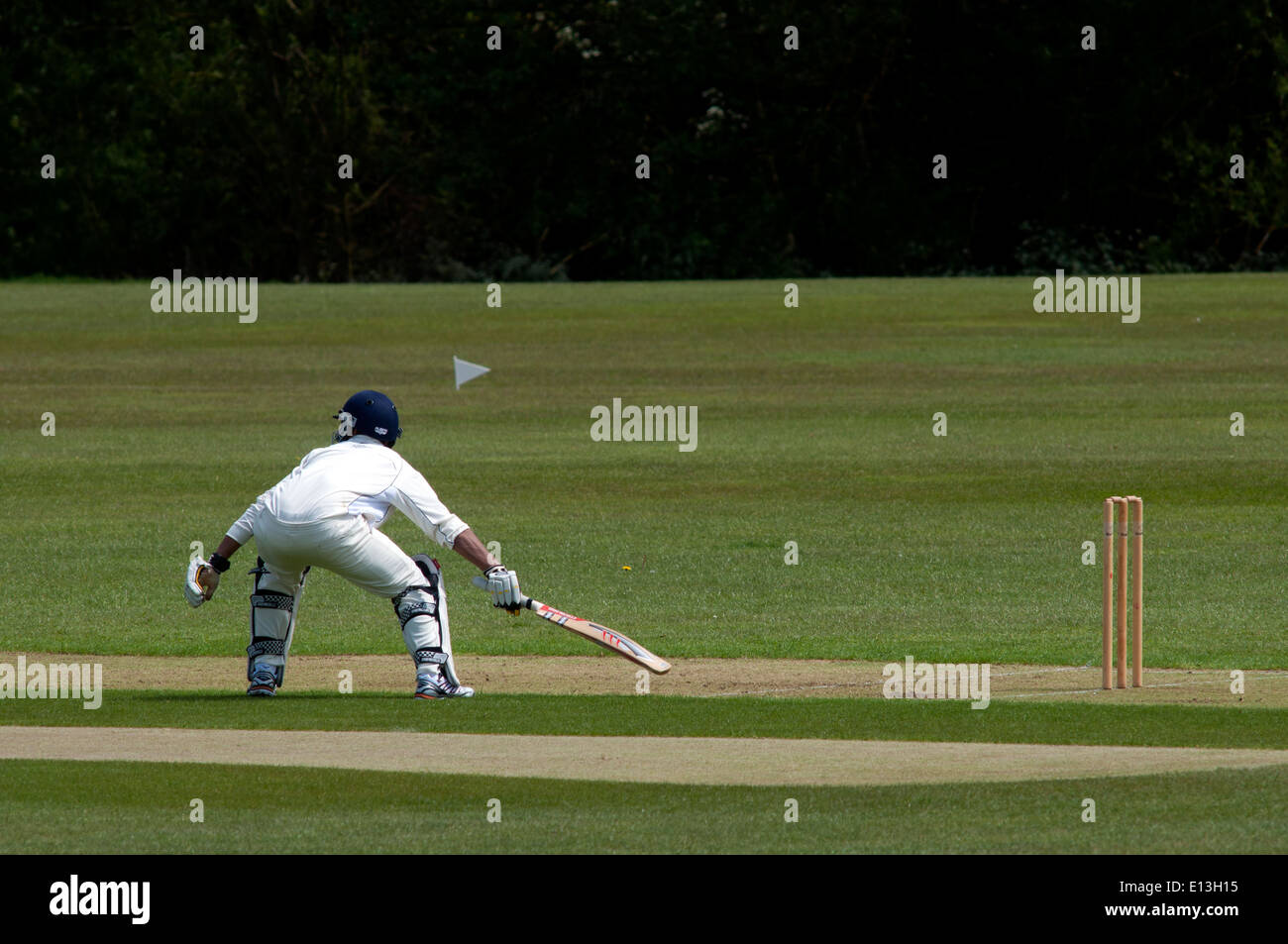 University sport, men`s cricket at Warwick University, England, UK Stock Photo
